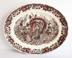 Johnson Brothers His Majesty Large Oval Serving Platter Turkey Center 15.5