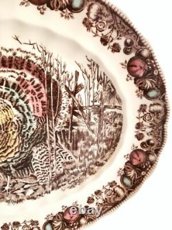 Johnson Brothers His Majesty Large Oval Serving Platter Turkey Center 15.5