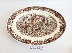 Johnson Brothers His Majesty Large Oval Serving Platter Turkey Center 15.5