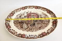 Johnson Brothers His Majesty Large Oval Serving Platter Turkey Center 15.5