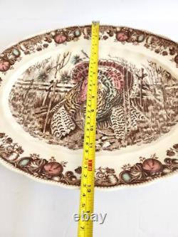 Johnson Brothers His Majesty Large Oval Serving Platter Turkey Center 15.5