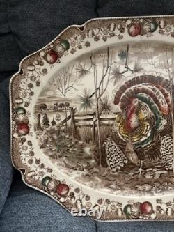Johnson Brothers His Majesty Large Turkey Platter Thanksgiving 20L X 15 5/8W