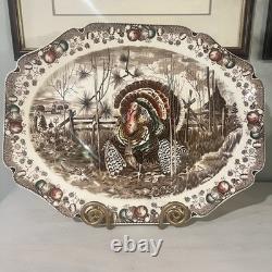 Johnson Brothers His Majesty Large Turkey Platter Thanksgiving 20L X 15.75W