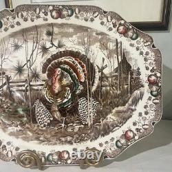 Johnson Brothers His Majesty Large Turkey Platter Thanksgiving 20L X 15.75W