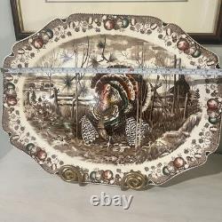Johnson Brothers His Majesty Large Turkey Platter Thanksgiving 20L X 15.75W