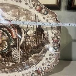 Johnson Brothers His Majesty Large Turkey Platter Thanksgiving 20L X 15.75W
