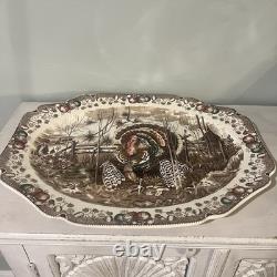 Johnson Brothers His Majesty Large Turkey Platter Thanksgiving 20L X 15.75W