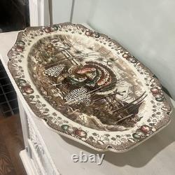 Johnson Brothers His Majesty Large Turkey Platter Thanksgiving 20L X 15.75W