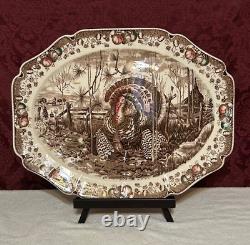 Johnson Brothers His Majesty Oval Turkey Platter 20 1/4 x 16 England