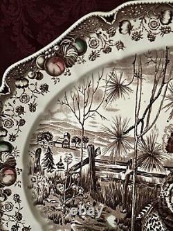 Johnson Brothers His Majesty Oval Turkey Platter 20 1/4 x 16 England