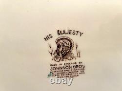 Johnson Brothers His Majesty Oval Turkey Platter 20 1/4 x 16 England