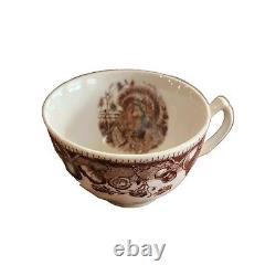 Johnson Brothers His Majesty Thanksgiving Turkey Flat Cups Set of 12