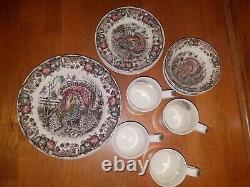 Johnson Brothers His Majesty Turkey Dinnerware 16 pieces, New in Box