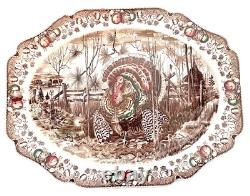 Johnson Brothers His Majesty Turkey Platter Thanksgiving England 20 x 16 Inches