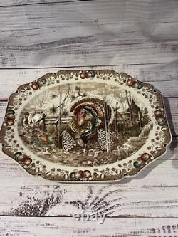 Johnson Brothers His Majesty Turkey Platter Thanksgiving Made England Large 20