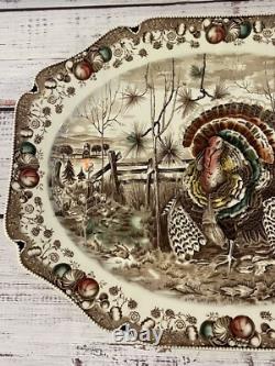 Johnson Brothers His Majesty Turkey Platter Thanksgiving Made England Large 20
