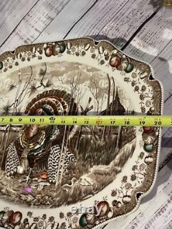 Johnson Brothers His Majesty Turkey Platter Thanksgiving Made England Large 20
