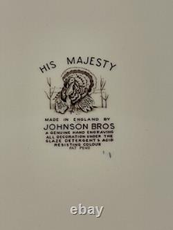 Johnson Brothers His Majesty Turkey Platter Thanksgiving Made England Large 20