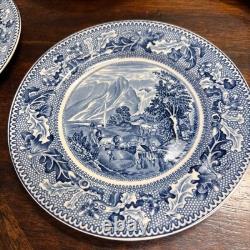 Johnson Brothers Historic America Blue 29-Piece Vintage Dinnerware Lot