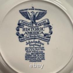 Johnson Brothers Historic America Blue 29-Piece Vintage Dinnerware Lot