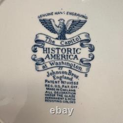 Johnson Brothers Historic America Blue 29-Piece Vintage Dinnerware Lot