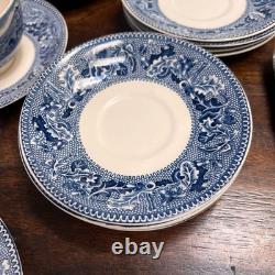 Johnson Brothers Historic America Blue 29-Piece Vintage Dinnerware Lot