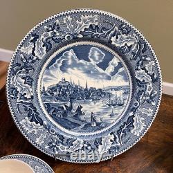 Johnson Brothers Historic America Blue 29-Piece Vintage Dinnerware Lot
