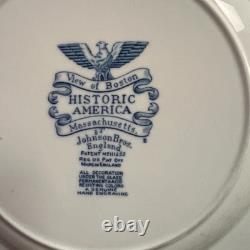 Johnson Brothers Historic America Blue 29-Piece Vintage Dinnerware Lot