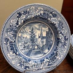 Johnson Brothers Historic America Blue 29-Piece Vintage Dinnerware Lot