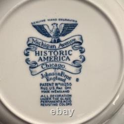 Johnson Brothers Historic America Blue 29-Piece Vintage Dinnerware Lot