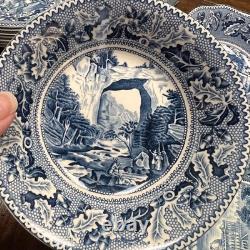 Johnson Brothers Historic America Blue 29-Piece Vintage Dinnerware Lot
