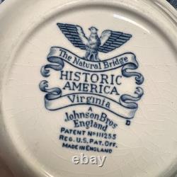 Johnson Brothers Historic America Blue 29-Piece Vintage Dinnerware Lot