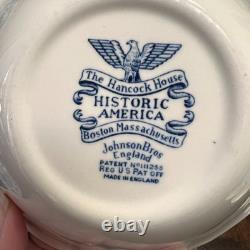 Johnson Brothers Historic America Blue 29-Piece Vintage Dinnerware Lot