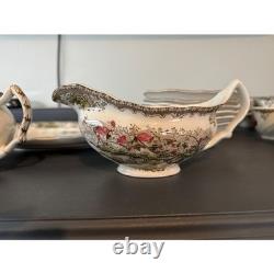 Johnson Brothers Historic America Dinnerware Plates, Bowls, Gravy Boats, cups