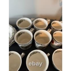 Johnson Brothers Historic America Dinnerware Plates, Bowls, Gravy Boats, cups