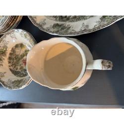 Johnson Brothers Historic America Dinnerware Plates, Bowls, Gravy Boats, cups