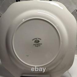 Johnson Brothers Indian Tree Square Ceramic Dinner Plate Floral England