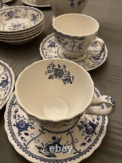 Johnson Brothers Indies Blue -Coffee-Tea -Ice Cream Set for 5- 22 Pieces