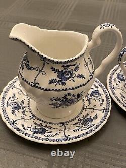 Johnson Brothers Indies Blue -Coffee-Tea -Ice Cream Set for 5- 22 Pieces