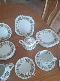 Johnson Brothers Ironstone Vintage Fairwood Floral Pattern 33 Piece Grouping