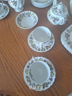 Johnson Brothers Ironstone Vintage Fairwood Floral Pattern 33 Piece Grouping