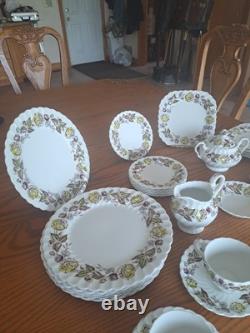 Johnson Brothers Ironstone Vintage Fairwood Floral Pattern 33 Piece Grouping