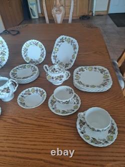 Johnson Brothers Ironstone Vintage Fairwood Floral Pattern 33 Piece Grouping Johnson Brothers Ironstone Vintage Fairwood Floral Pattern 33 Piece Grouping