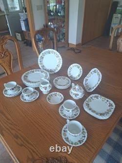 Johnson Brothers Ironstone Vintage Fairwood Floral Pattern 33 Piece Grouping