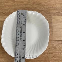 Johnson Brothers Ironstone White Swirl Dinnerware Set 14pc Made in England AS IS