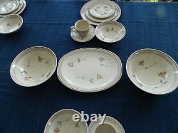 Johnson Brothers Ironstone Zephyr Set for 8 With 3 Serving Pieces Storage