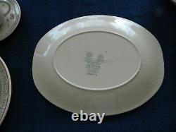 Johnson Brothers Ironstone Zephyr Set for 8 With 3 Serving Pieces Storage