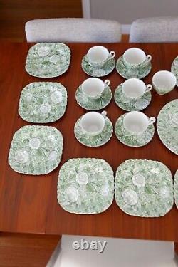 Johnson Brothers Liberty Green Tiffany & Co China Ironstone 23 Piece Set Vintage