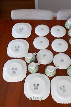 Johnson Brothers Liberty Green Tiffany & Co China Ironstone 23 Piece Set Vintage