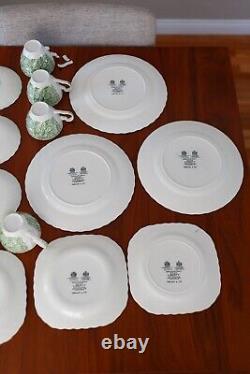 Johnson Brothers Liberty Green Tiffany & Co China Ironstone 23 Piece Set Vintage